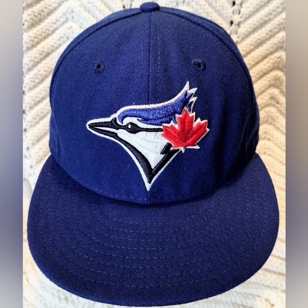 Toronto  Blue Jays New Era 59Fifty Mens Official On-Field Fitted Hat Sz 7 55.8cm